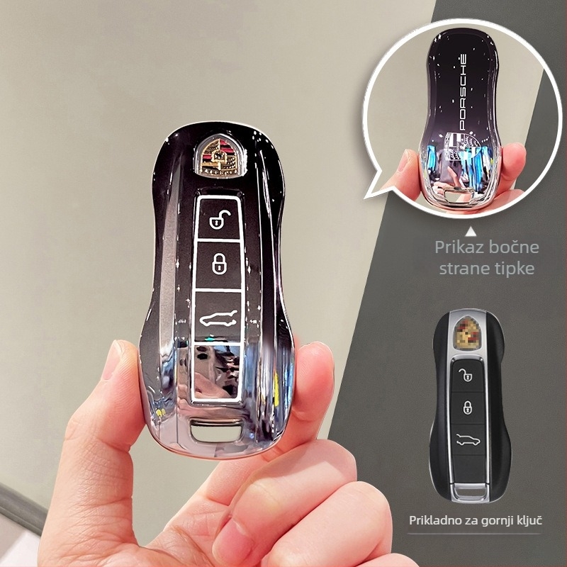 Kryt ključa Porsche 911, Panamera, Cayenne – TPU materijal, Trend stil, Bez prilagodbe