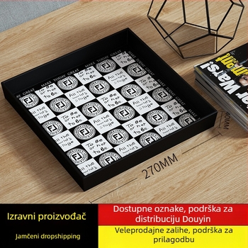 Kvadratni melamin tanjur – boemski stil, lagani luksuzni retro dojam, površina s decals, mogućnost prilagodbe