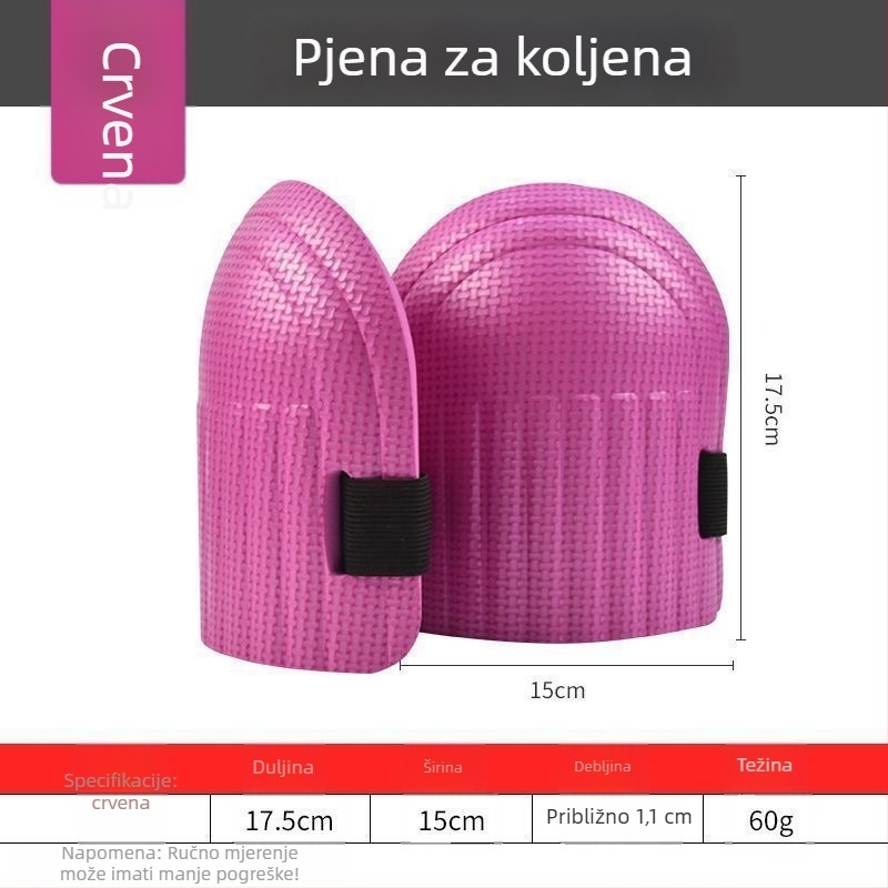 Kolenke zaštitne jastuke za pločice - pjena za koljena, debeli spužvasti jastuk (Brend: Morning sun; Izvor: Na skladištu; Dobna skupina: Odrasli; Sezona: Ljeto 2021)
