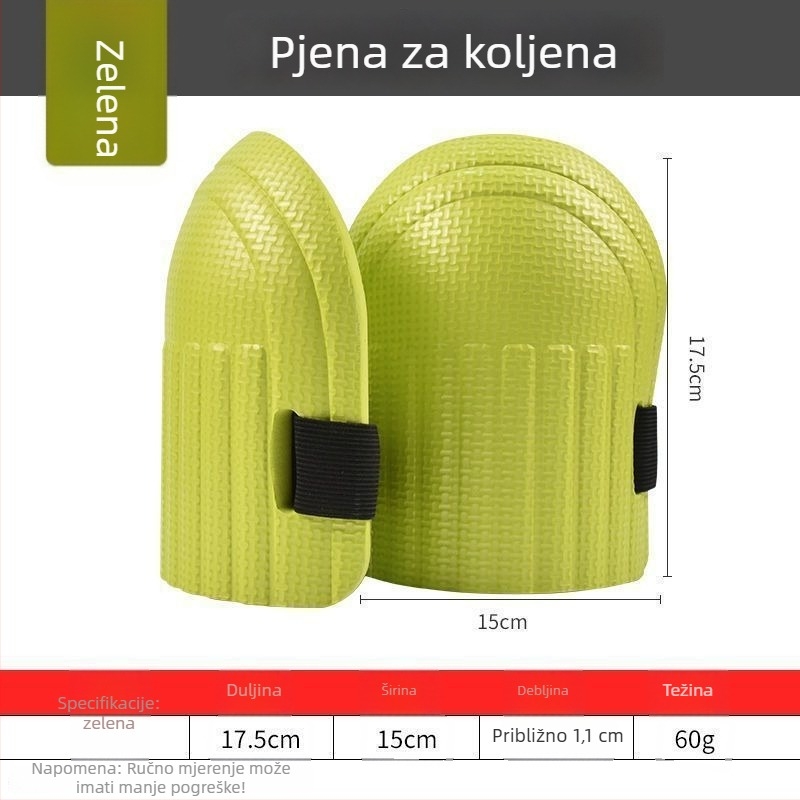 Kolenke zaštitne jastuke za pločice - pjena za koljena, debeli spužvasti jastuk (Brend: Morning sun; Izvor: Na skladištu; Dobna skupina: Odrasli; Sezona: Ljeto 2021)