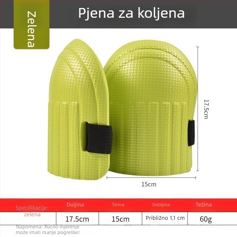 Kolenke zaštitne jastuke za pločice - pjena za koljena, debeli spužvasti jastuk (Brend: Morning sun; Izvor: Na skladištu; Dobna skupina: Odrasli; Sezona: Ljeto 2021)
