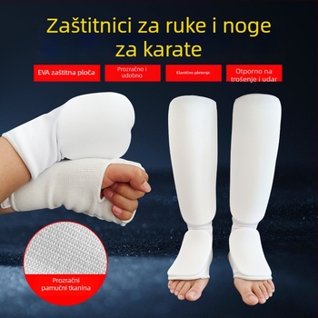 Štitnici za potkoljenice za karate - EVA materijal, univerzalna veličina, Rong duoduo