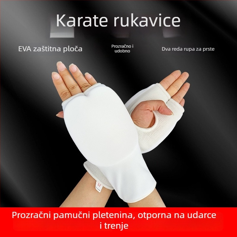 Štitnici za potkoljenice za karate - EVA materijal, univerzalna veličina, Rong duoduo