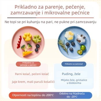 Silikonski kalup za kolače, pravilnog mnogokutnog oblika, dizajn životinjskog džakarda, pogodan za privatne marke