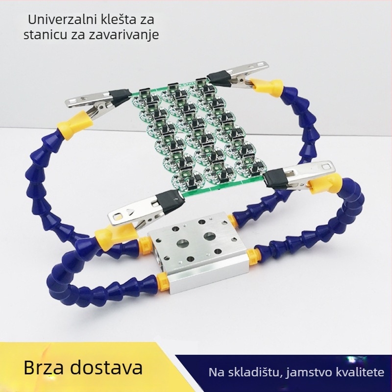 Višenamjenski fiksirajući alat za zavarivanje za stanicu za zavarivanje – aluminijska legura držač za dodatke za modele zrakoplova i univerzalni alat za održavanje PCB