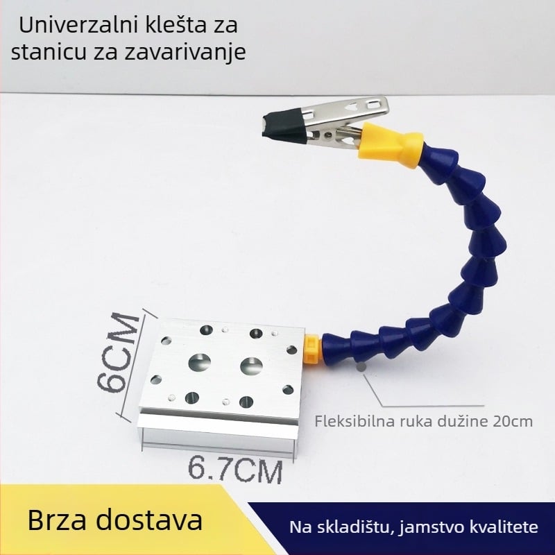Višenamjenski fiksirajući alat za zavarivanje za stanicu za zavarivanje – aluminijska legura držač za dodatke za modele zrakoplova i univerzalni alat za održavanje PCB
