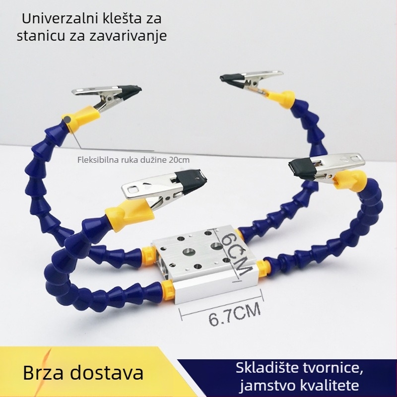 Višenamjenski fiksirajući alat za zavarivanje za stanicu za zavarivanje – aluminijska legura držač za dodatke za modele zrakoplova i univerzalni alat za održavanje PCB