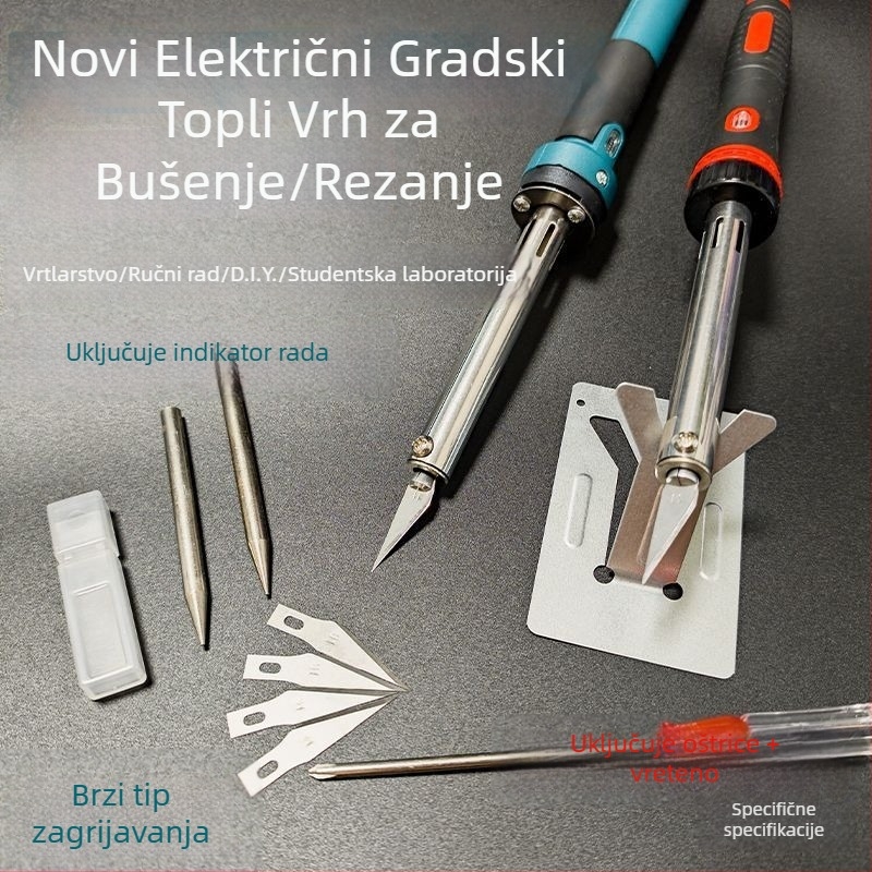 Ručna vrtna električna lemilica s nehrđajućim dijelom za rezanje i zavarivanje plastičnih boca