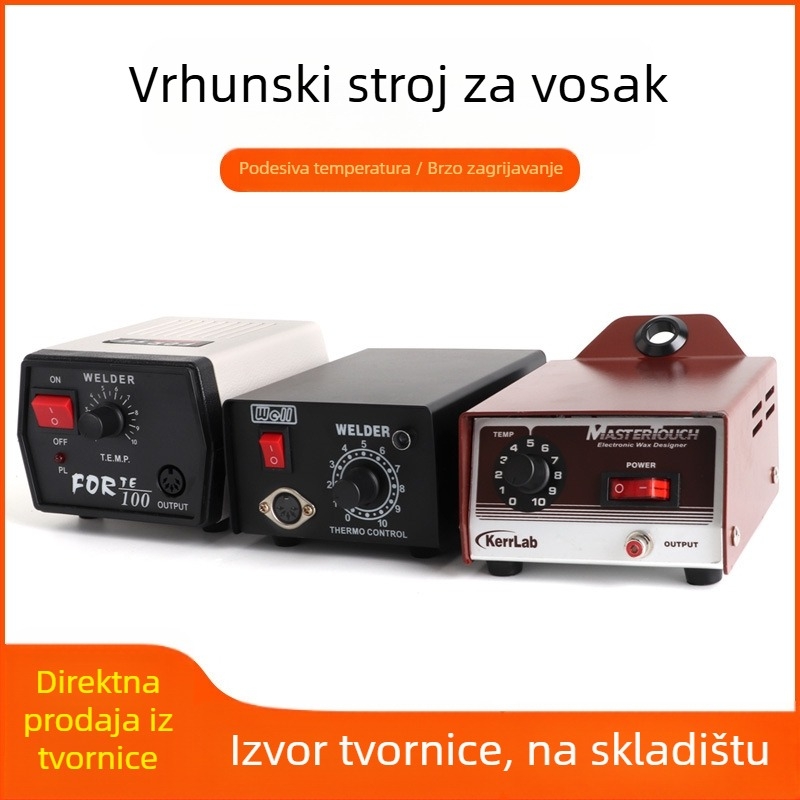 Mini stroj za zavarivanje voska za nakit s prilagodljivom temperaturom zavarivanja i pedalskim upravljanjem — Marka: Win Win; Napon: Drugo; Oblik napajanja: Drugo; Ukupne dimenzije: Drugo.