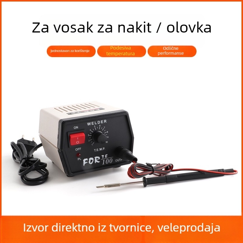 Mini stroj za zavarivanje voska za nakit s prilagodljivom temperaturom zavarivanja i pedalskim upravljanjem — Marka: Win Win; Napon: Drugo; Oblik napajanja: Drugo; Ukupne dimenzije: Drugo.