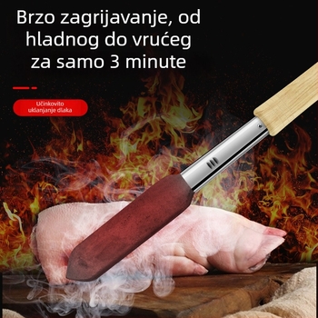 Električna lemilica s drvenim držalom, 220V, električno grijanje, za svinju dlaku