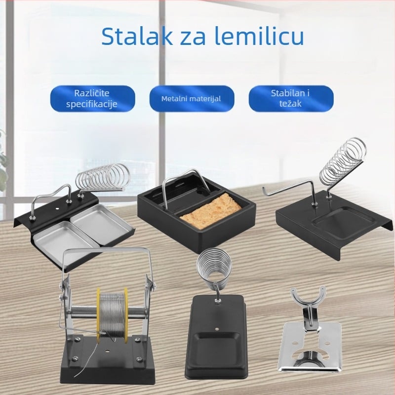 Metalni stalak za lemilicu s otvorom Ø33 mm i utorom 85 mm – Mingmen Welder