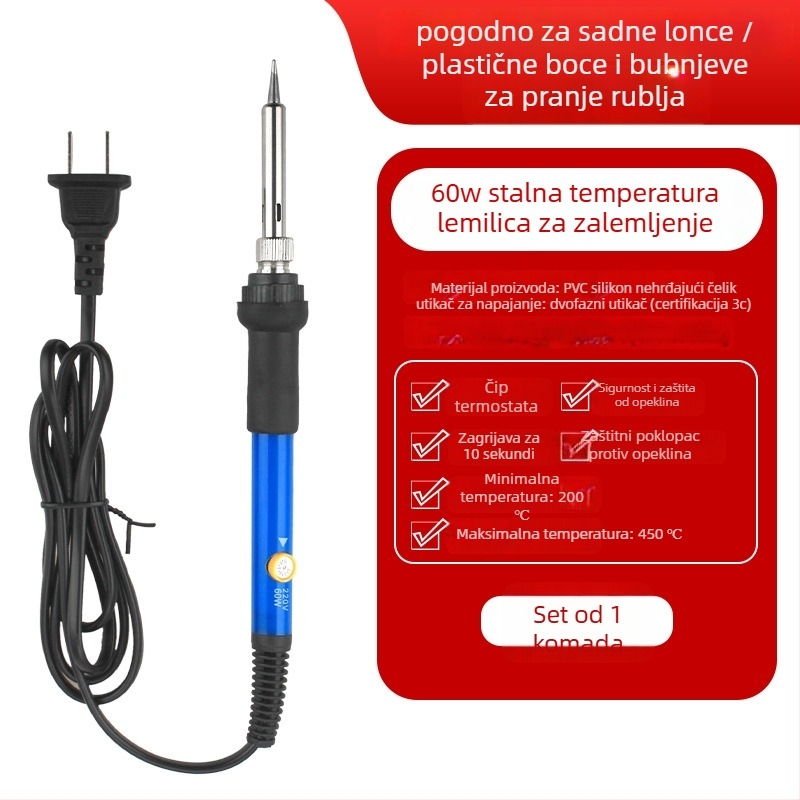 Pistol za zavarivanje i pyrograviranje s gumom na dršci — 220V, ručno upravljanje, kompaktni alat za zavarivanje, graviranje i toplinsko otiskivanje