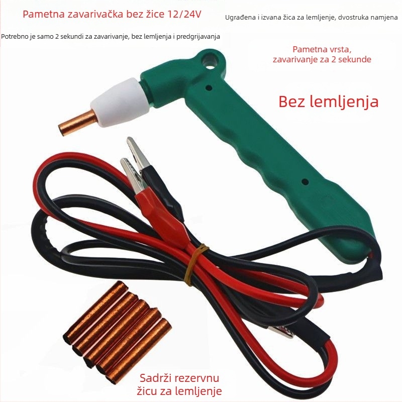 Alat za zavarivanje bakrenih i aluminijskih žica, dvostruki ulaz 24V/48V, kućište od nehrđajućeg čelika, za zavarivanje konektora i digitalnih žica
