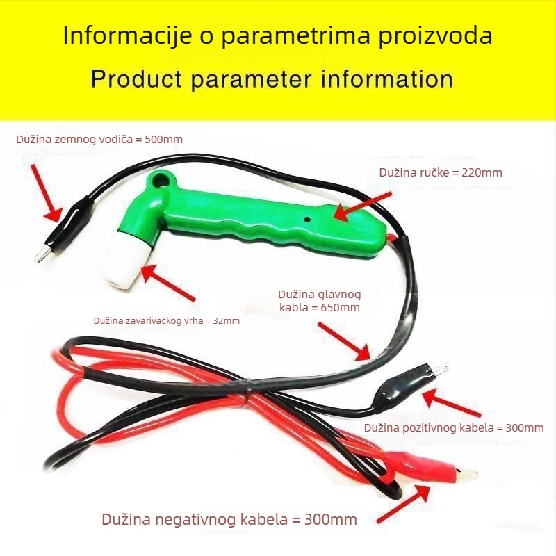 Alat za zavarivanje bakrenih i aluminijskih žica, dvostruki ulaz 24V/48V, kućište od nehrđajućeg čelika, za zavarivanje konektora i digitalnih žica