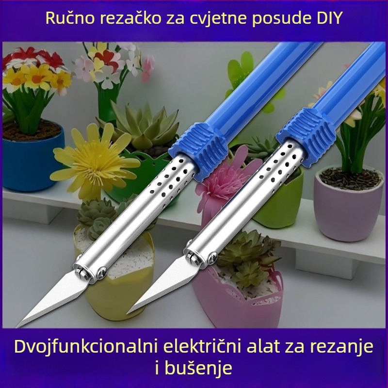 Električni vrući nož za rezanje akrilnih ploča, KT ploča i plastike — Jingling