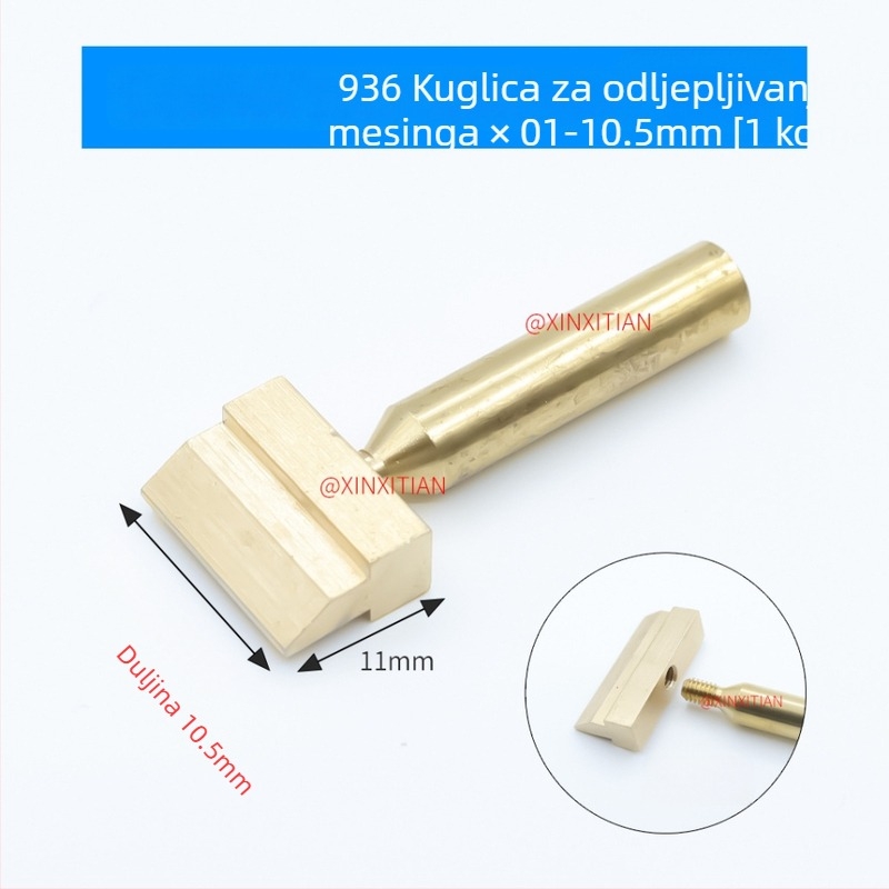 Model 936: mosadzni lopatasti vrh za desoldering, posebno oblikovan vrh za uklanjanje čipova, s razdvojnim dizajnom