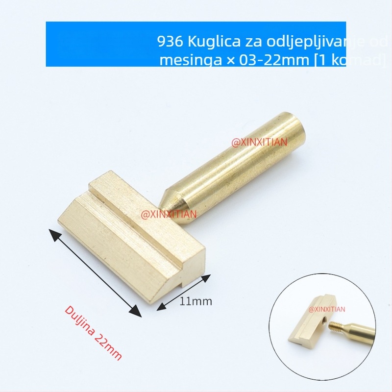 Model 936: mosadzni lopatasti vrh za desoldering, posebno oblikovan vrh za uklanjanje čipova, s razdvojnim dizajnom