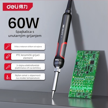 Električna lemilica s unutarnjim grijanjem, keramički grijač, 220V, trostruko elektroplating zaštita, za zavarivanje i popravke
