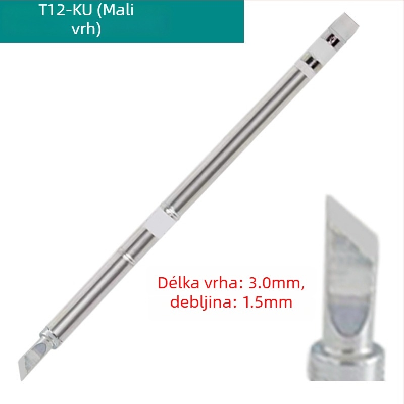 T12 nožna oštrica za stanicu lemljenja FX-951/T12-A X — tanka oštrica za popravak mobilnih telefona