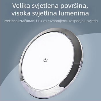 ADDX kromirana LED stropna svjetiljka za jahtu, prikolicu i kamp kuću | 12–24V, 3–14W, 10 godina trajanja