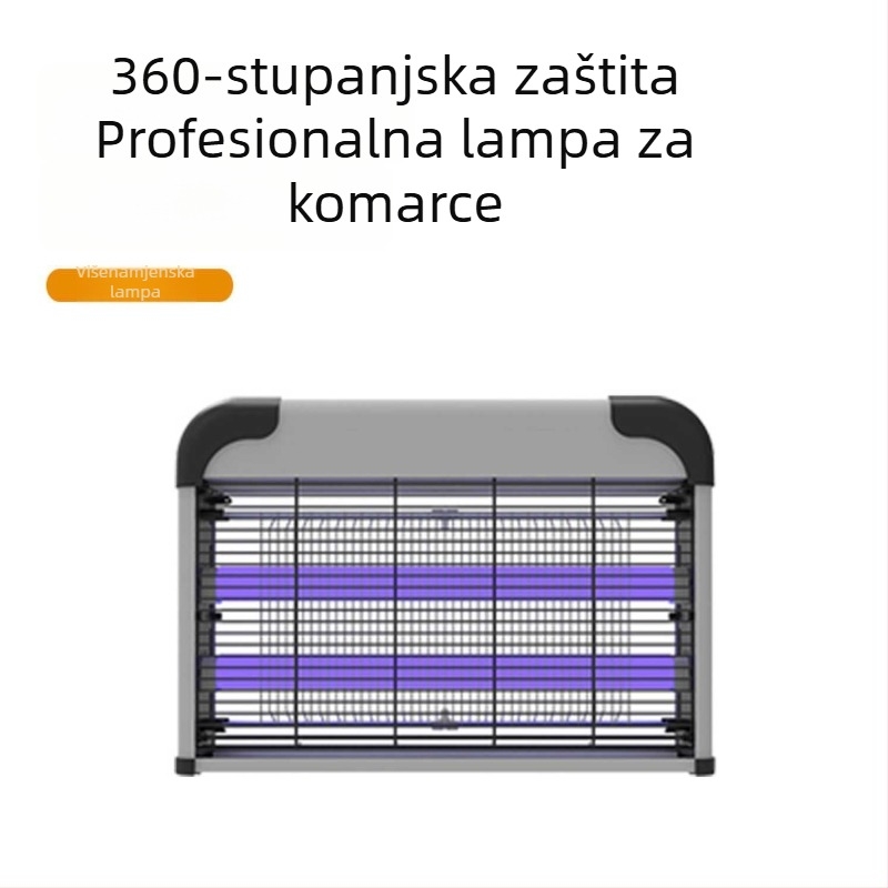 Unutarnja lampa za komarce s električnim šokom, LED svjetlo, model DYT-52, pokrivenost 20–50 m², trajanje 7–14 dana, hvatanje svjetlosnim valovima + električni šok
