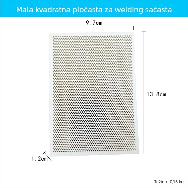 Ploča za zavarivanje visoke temperature za nakit – kvarcni opečni blok za zlato i srebro, DIY alatni set