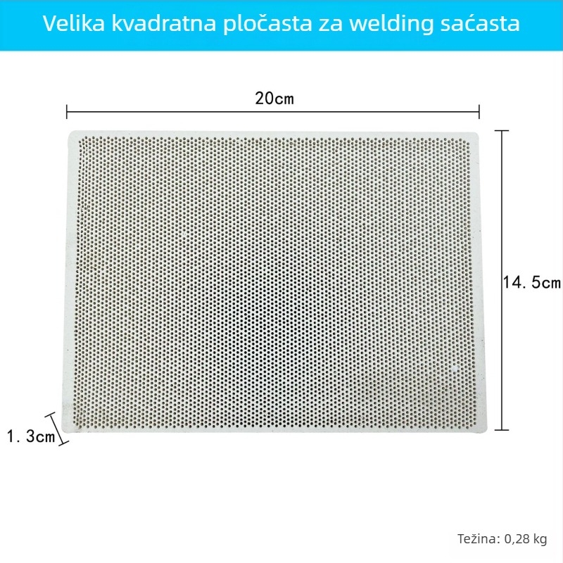 Ploča za zavarivanje visoke temperature za nakit – kvarcni opečni blok za zlato i srebro, DIY alatni set