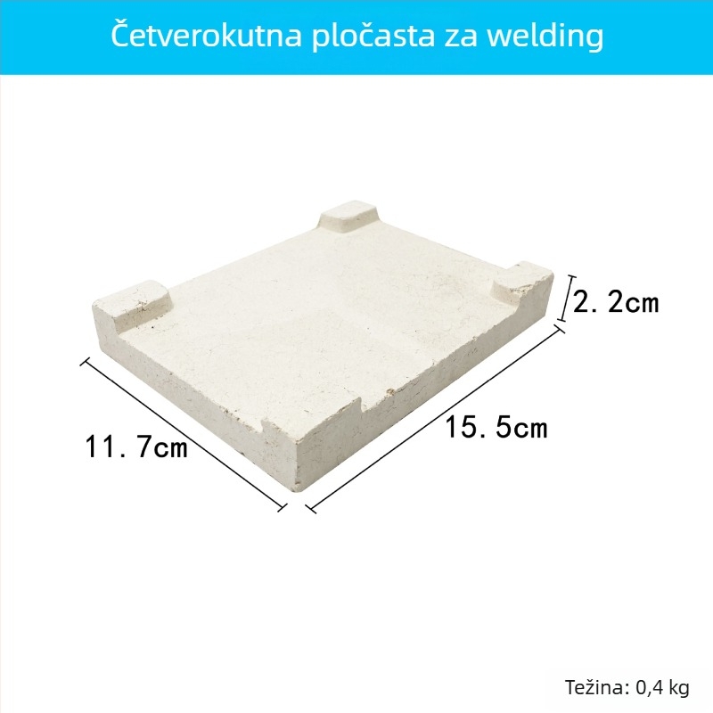 Ploča za zavarivanje visoke temperature za nakit – kvarcni opečni blok za zlato i srebro, DIY alatni set