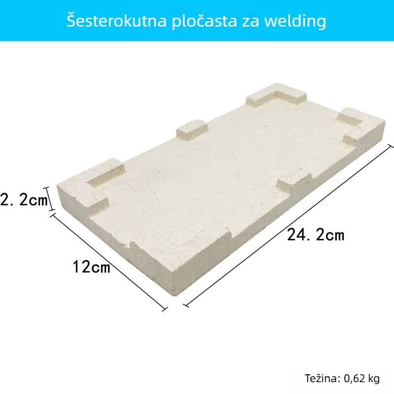 Ploča za zavarivanje visoke temperature za nakit – kvarcni opečni blok za zlato i srebro, DIY alatni set