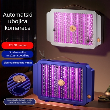 Prenosna električna lampa za ubijanje komaraca s LED-om, unutarnja i vanjska upotreba, s mogućnošću vješanja