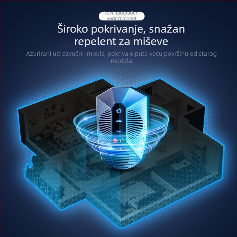 Ultrazvučni odvraćivač štetočina za kućnu upotrebu, visoko učinkovit elektronički repelent štetočina, model 818ML, 220V