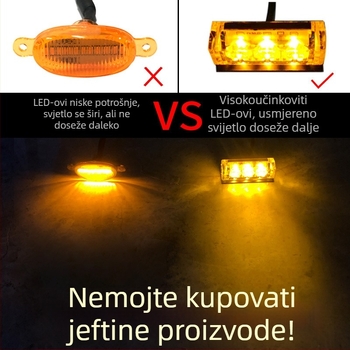 LED dnevna svjetlost za Futian General G9 – 1 glava 7.5W, 12V, <10A, kućište od PC/PCB s antikorozijskim brtvama, model B 31000237