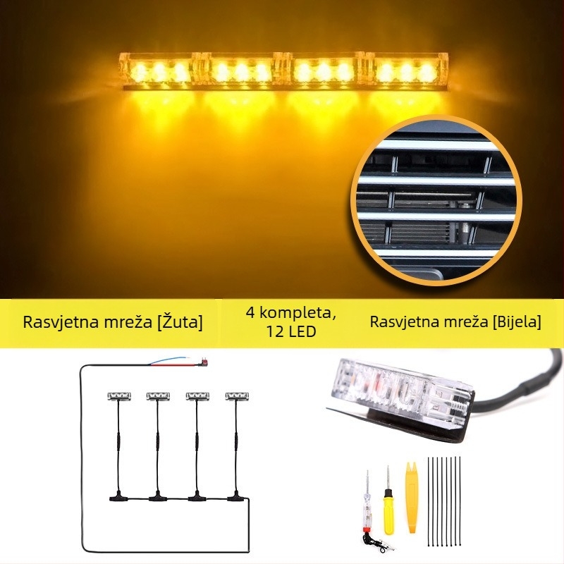LED dnevna svjetlost za Futian General G9 – 1 glava 7.5W, 12V, <10A, kućište od PC/PCB s antikorozijskim brtvama, model B 31000237