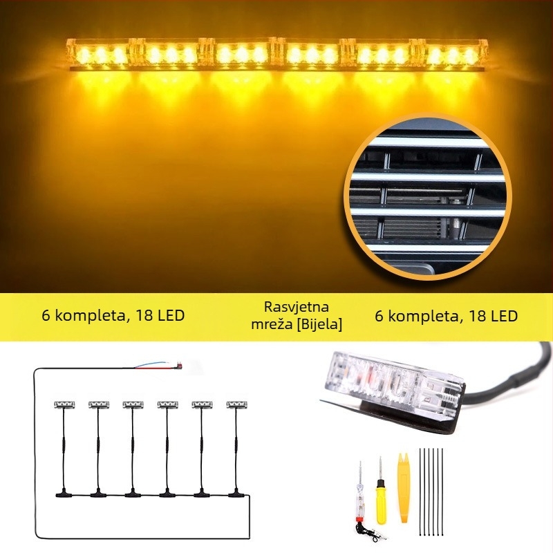 LED dnevna svjetlost za Futian General G9 – 1 glava 7.5W, 12V, <10A, kućište od PC/PCB s antikorozijskim brtvama, model B 31000237