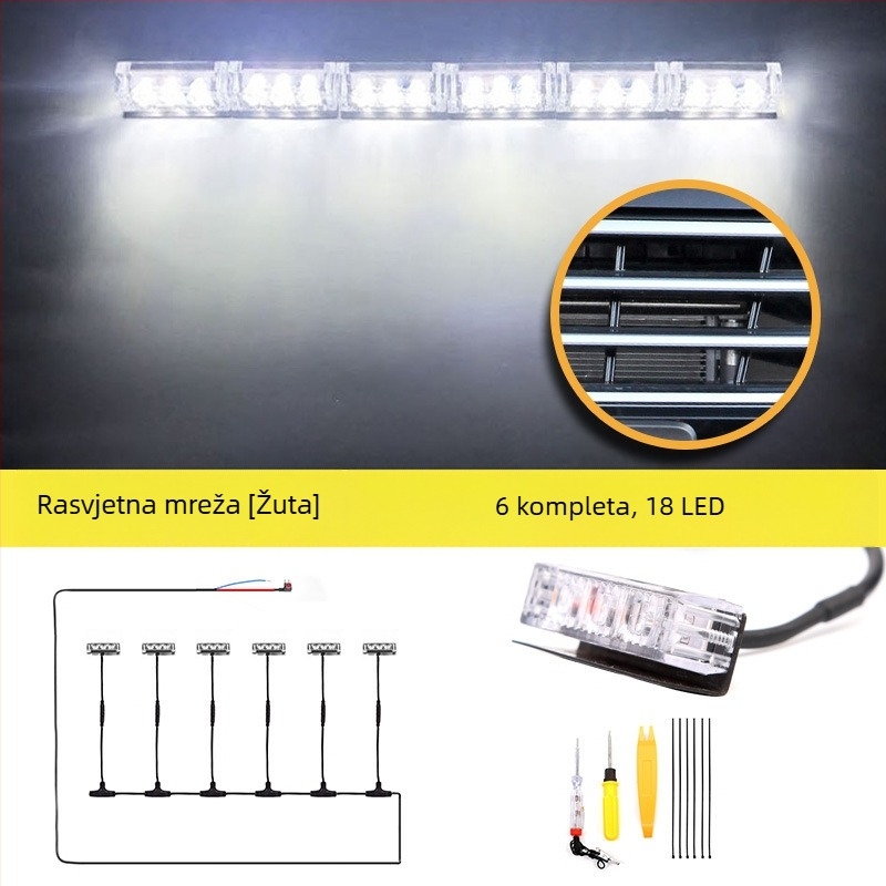 LED dnevna svjetlost za Futian General G9 – 1 glava 7.5W, 12V, <10A, kućište od PC/PCB s antikorozijskim brtvama, model B 31000237