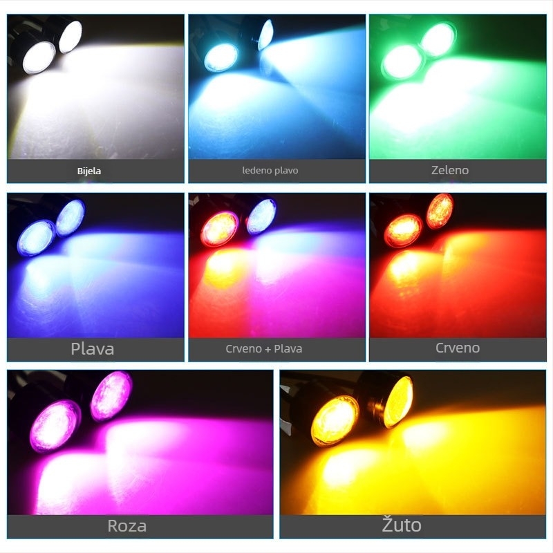 LED DRL svjetlo ogledala za automobil i motocikl – aluminijsko kućište, 12V, vodootporno, DRL111, vijek trajanja 50.000 h