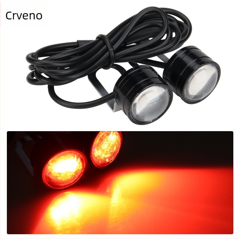 LED DRL svjetlo ogledala za automobil i motocikl – aluminijsko kućište, 12V, vodootporno, DRL111, vijek trajanja 50.000 h