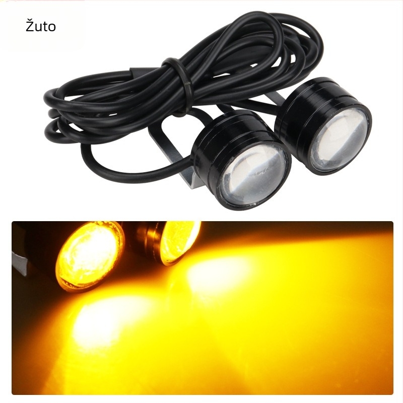 LED DRL svjetlo ogledala za automobil i motocikl – aluminijsko kućište, 12V, vodootporno, DRL111, vijek trajanja 50.000 h