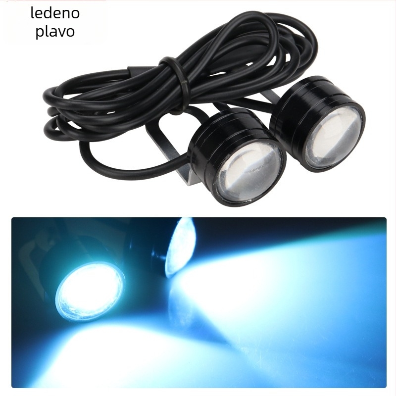 LED DRL svjetlo ogledala za automobil i motocikl – aluminijsko kućište, 12V, vodootporno, DRL111, vijek trajanja 50.000 h