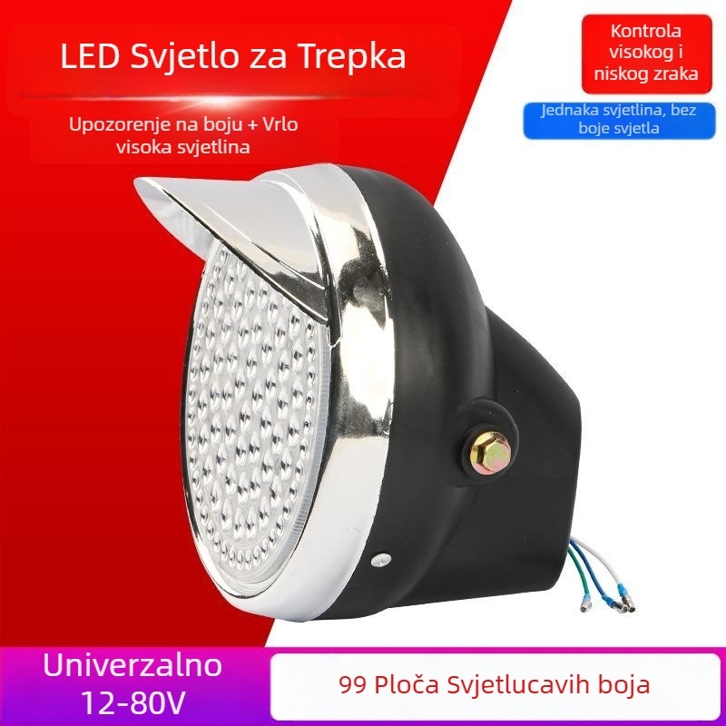 LED prednje svjetlo za električni tricikl, 11V, Materijal: Drugo, Marka: Drugo