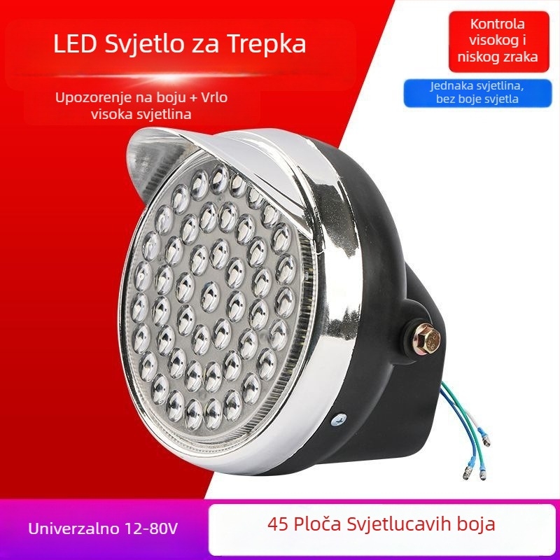 LED prednje svjetlo za električni tricikl, 11V, Materijal: Drugo, Marka: Drugo
