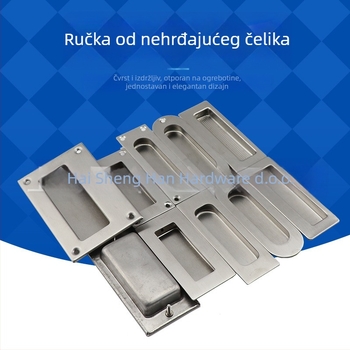Rukohvat za klizna vrata s skrivenim dizajnom – 304 nehrđajući čelik, Teddy, Model 4255, Stil: Novi kineski stil, Proces 54456