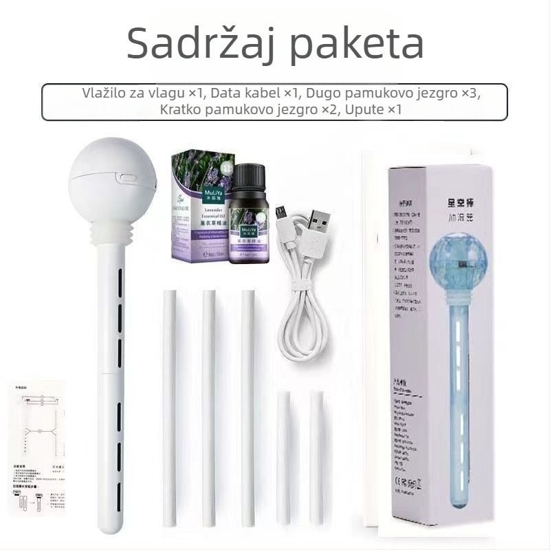 Prijenosni punjivi ovlaživač zraka za auto i dom, hladno raspršivanje, 3. način rada