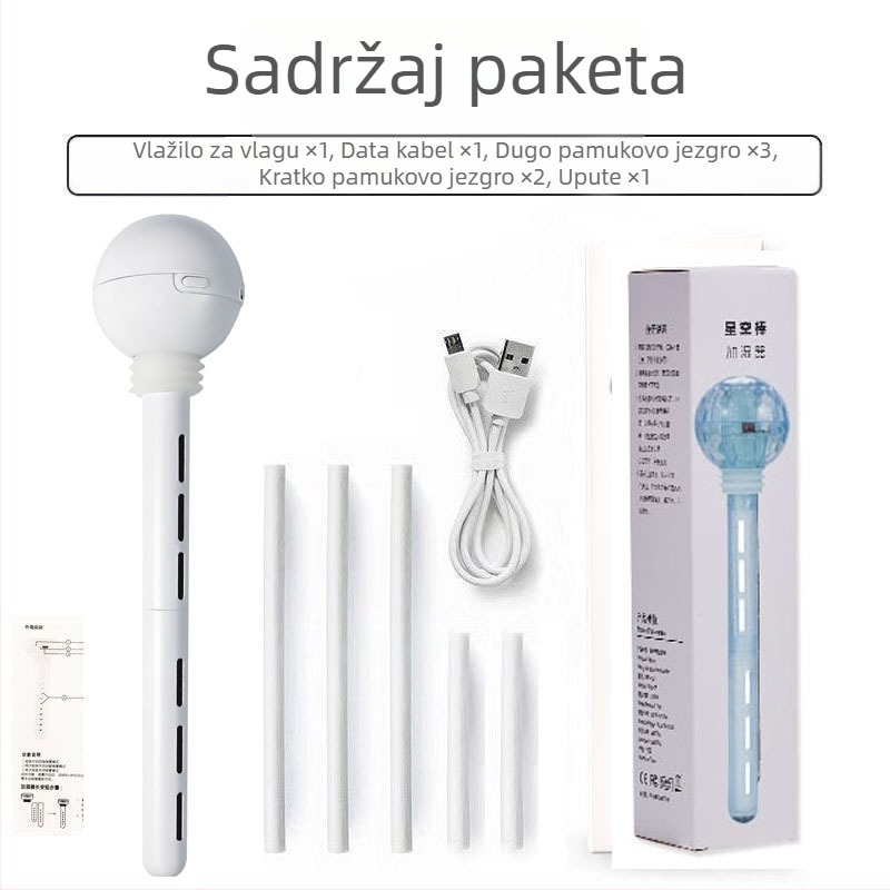 Prijenosni punjivi ovlaživač zraka za auto i dom, hladno raspršivanje, 3. način rada