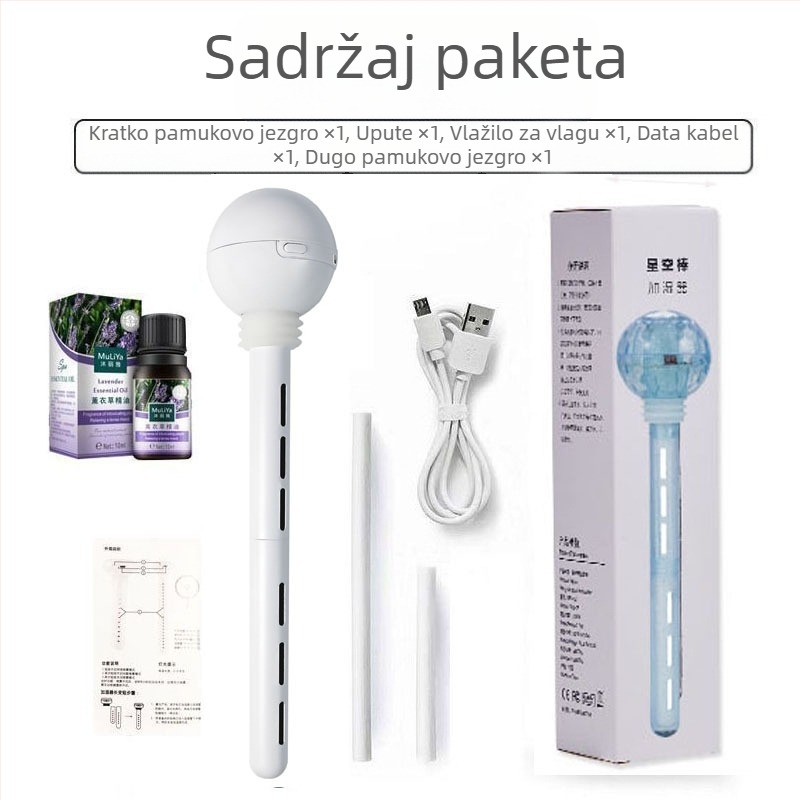 Prijenosni punjivi ovlaživač zraka za auto i dom, hladno raspršivanje, 3. način rada