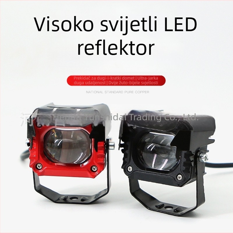 Reflektor za električna vozila – kućište od aluminijske legure, kućište s lećom, raspon 12-80V, model P9 laser cannon, trajanje 30000h