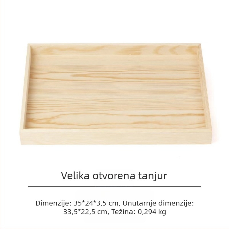 Izložbena pladnja od bora s 12 pretinaca, jednoslojni, minimalistički visokokvalitetan dizajn