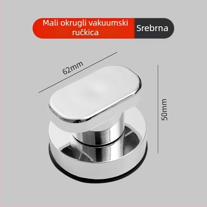 Drška za ladice i vrata ormara — ABS plast, montaža bez bušenja, moderni minimalistički stil, pogodna za ladice, vrata i ostale komade namještaja