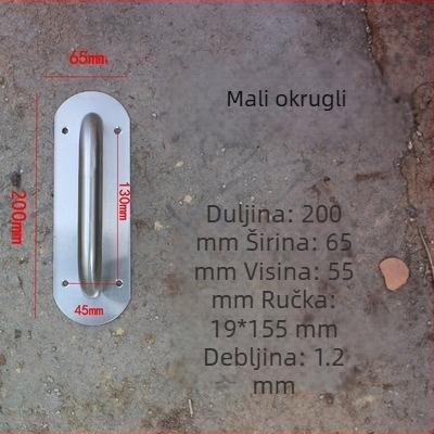 Nehrđajući čelična kvaka za protupožarna vrata i vrata za povlačenje, s satenskim završetkom, prilagodljiva proizvodnja, moderni minimalistički stil